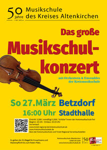 Plakat Musikschulkonzert 2022