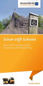 Schuh trifft Schiene - Wanderbroschuere Druidensteig 2014